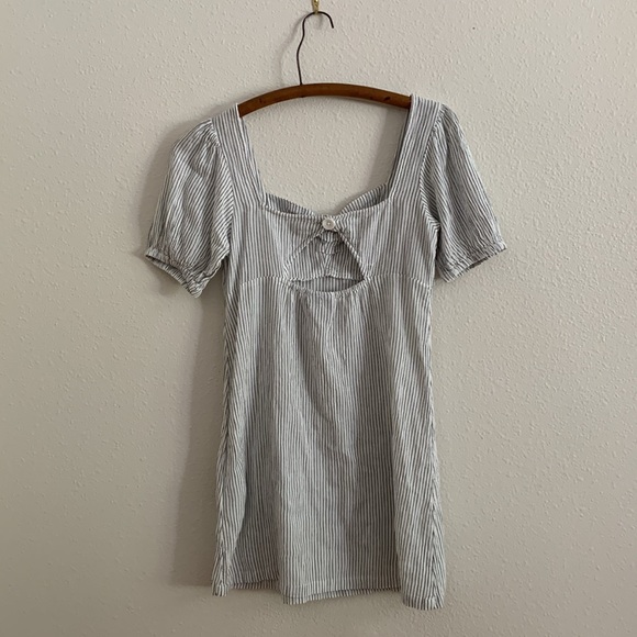 Volcom pinstriped mini dress size small - Picture 2 of 7